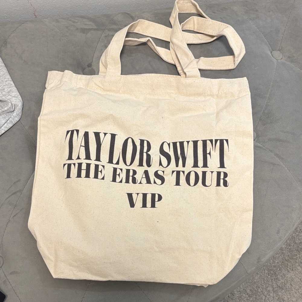 Taylor Swift The Eras Tour VIP Tan Tote Bag